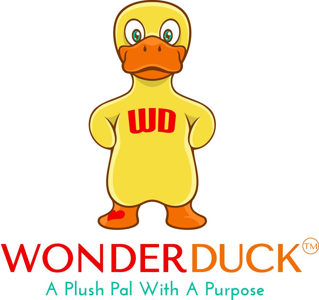 Wonder Duck - purple and tangerine orange