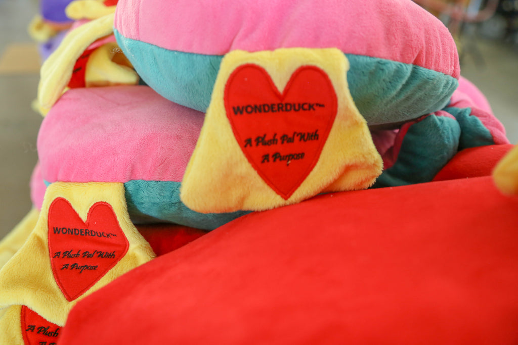 Wonder Duck - purple and tangerine orange